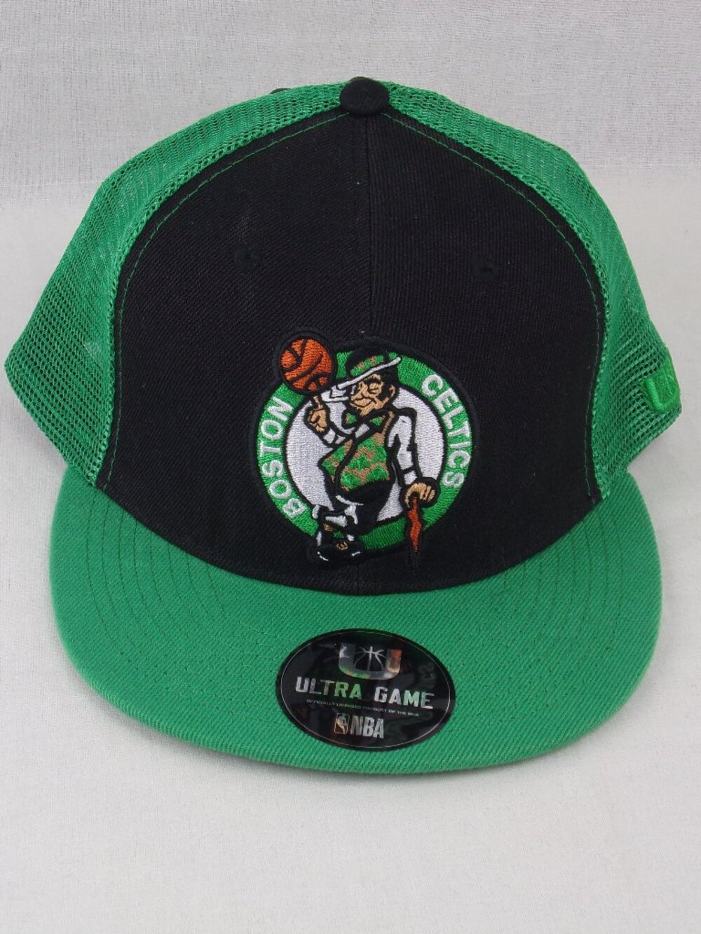 Boston Celtics Snapback Trucker Hat NBA Ultra Game Horizon Mesh